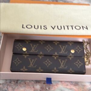 Louis Vuitton Brown Monogram Wallet with Iconic Design